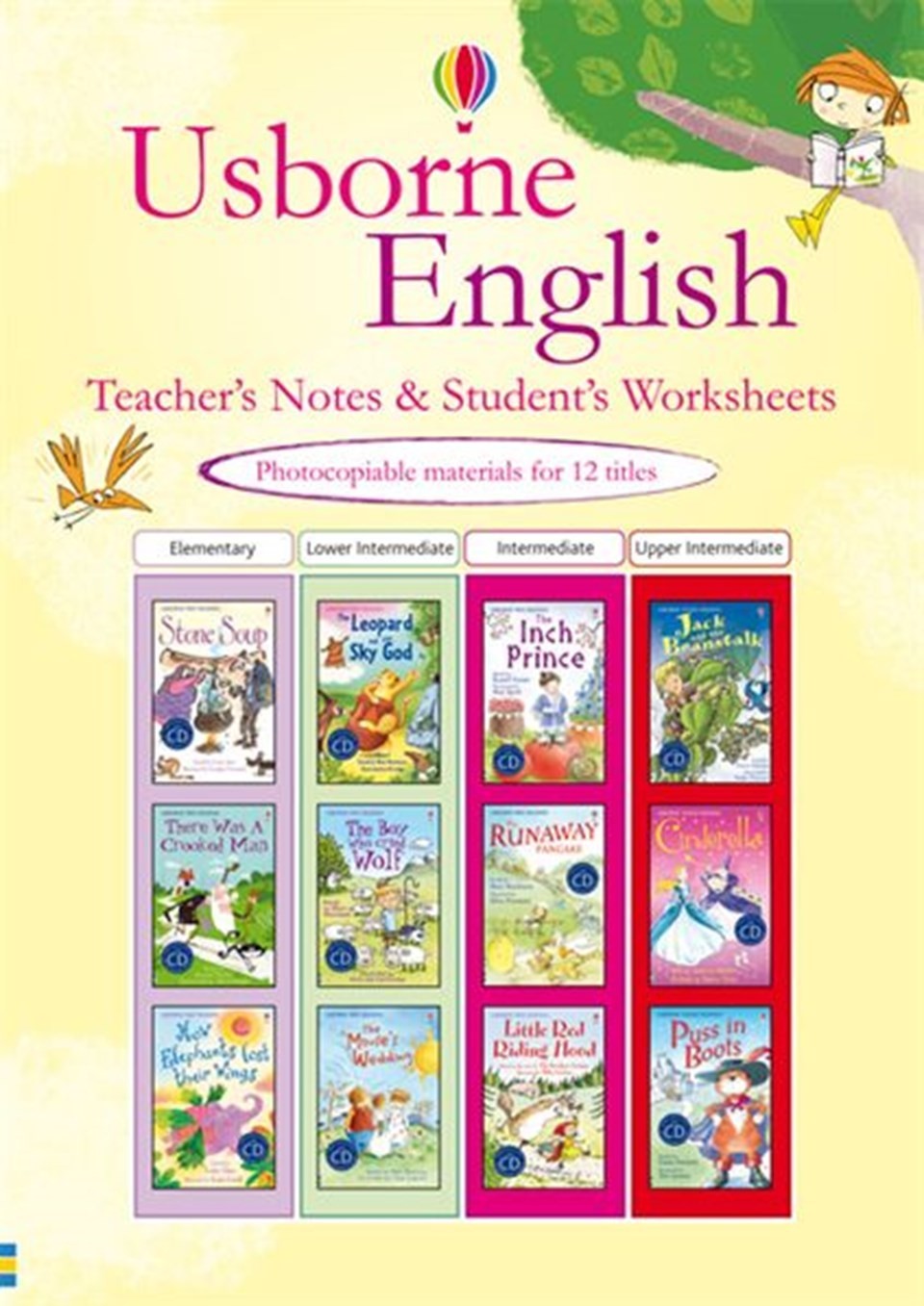 Usborne English teacher\'s notes and student\'s worksheets