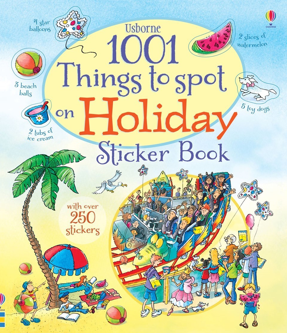 1001 things to spot on holiday sticker book