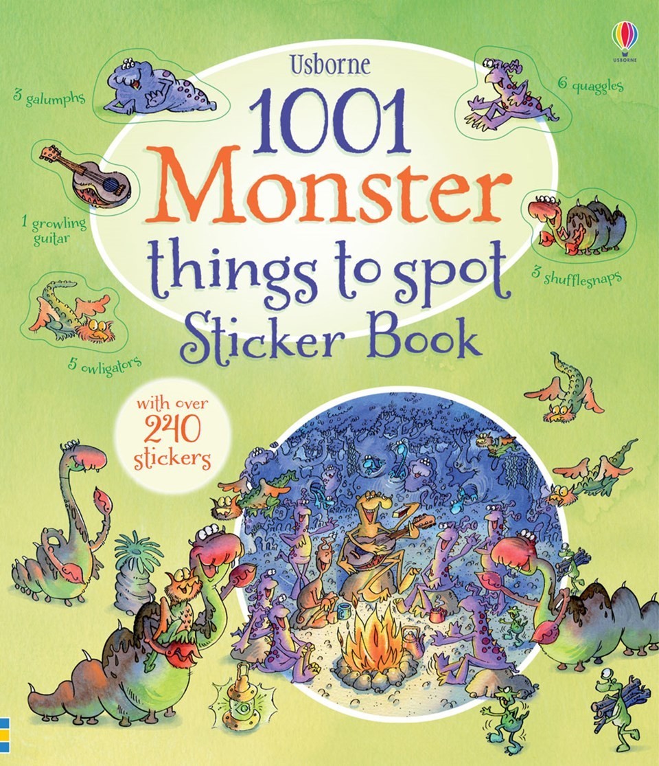 1001 monster things to spot sticker book