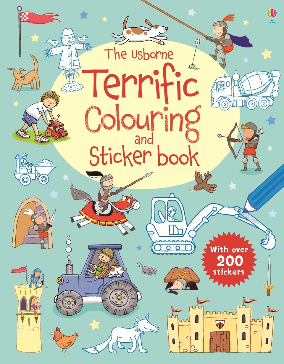 The Usborne terrific colouring and sticker book