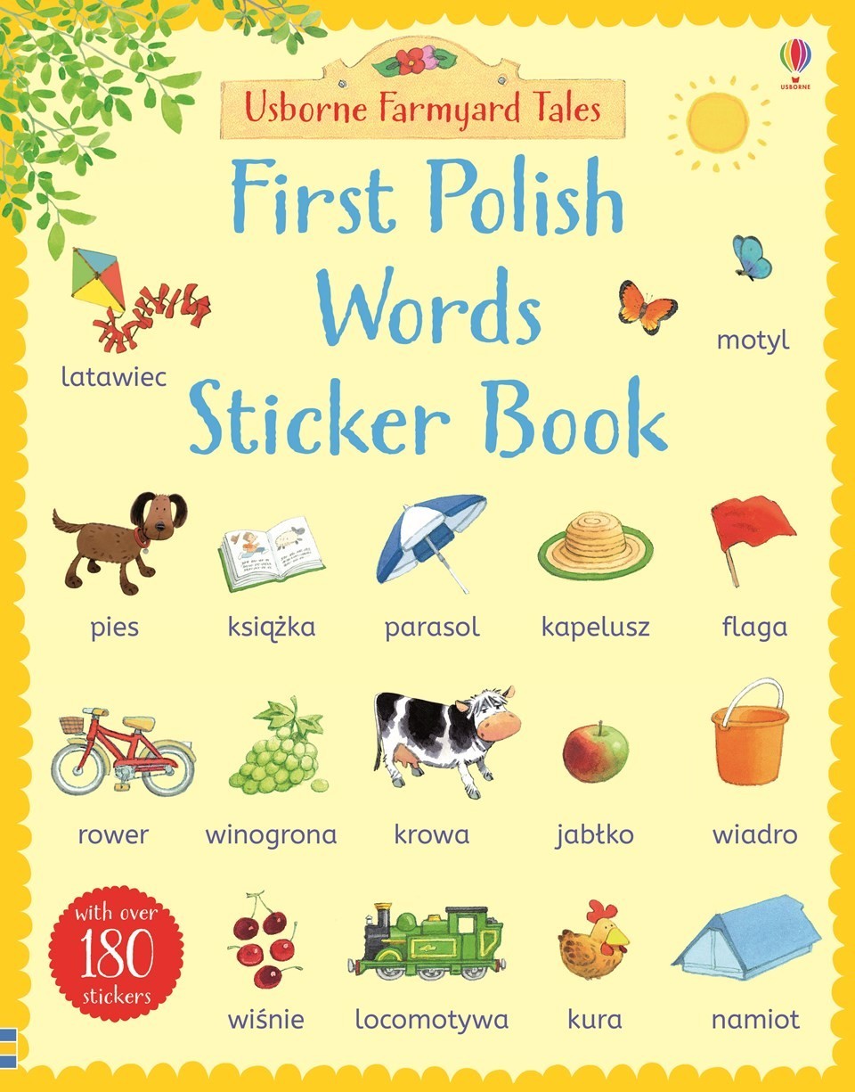First Polish words sticker book