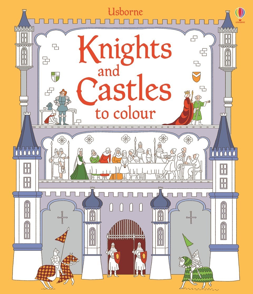 Knights and castles to colour