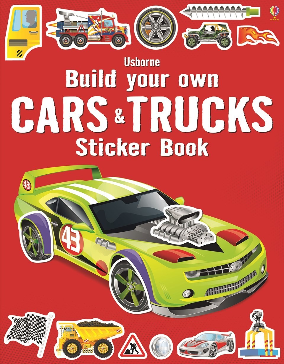 Build your own cars and trucks sticker book