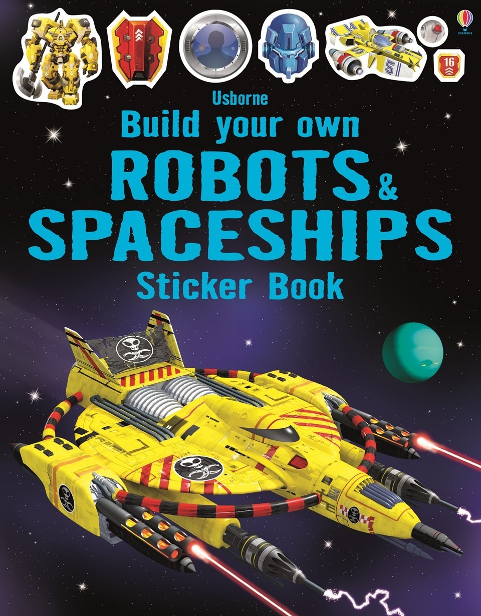 Build your own robots and spaceships sticker book