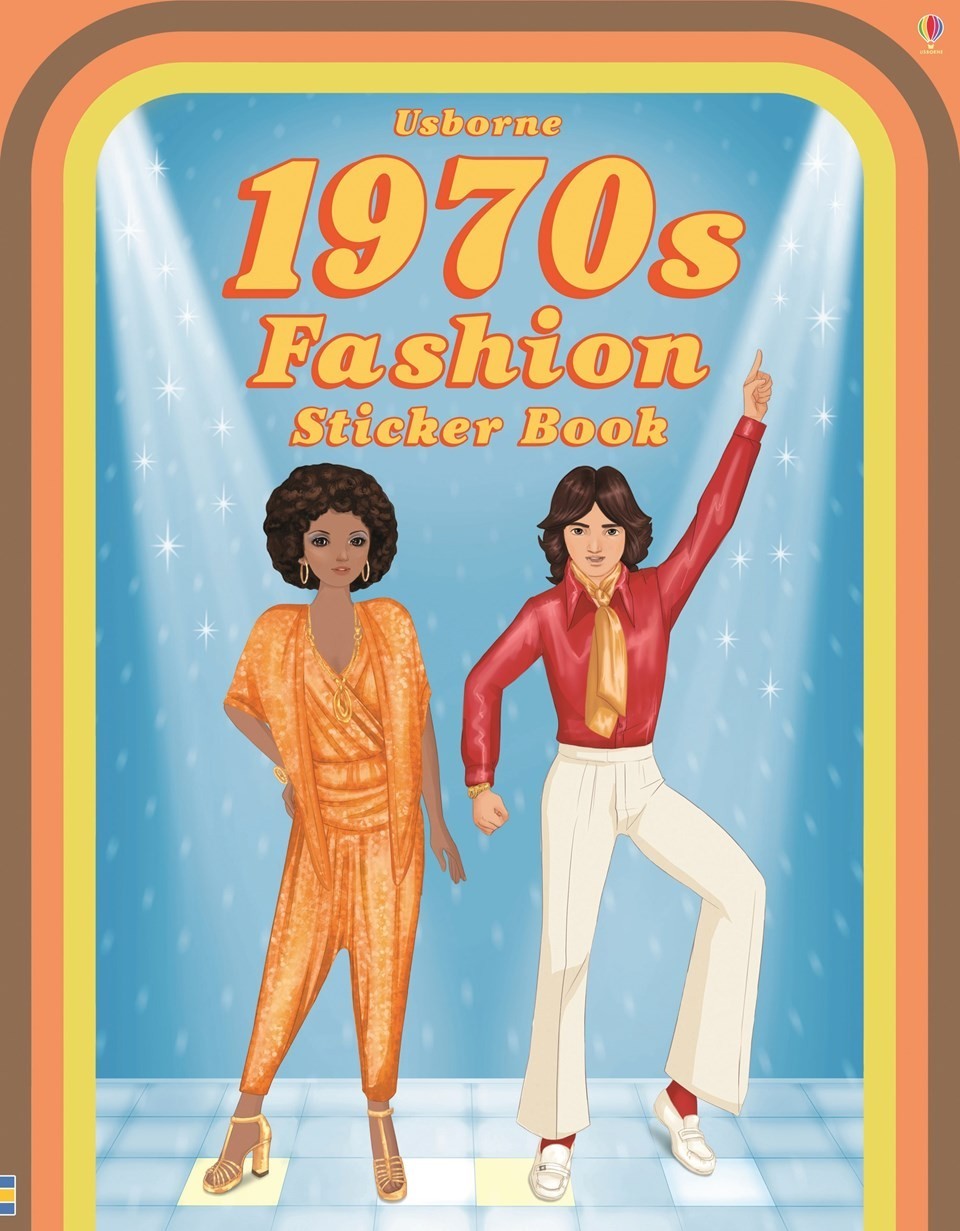 1970s fashion sticker book