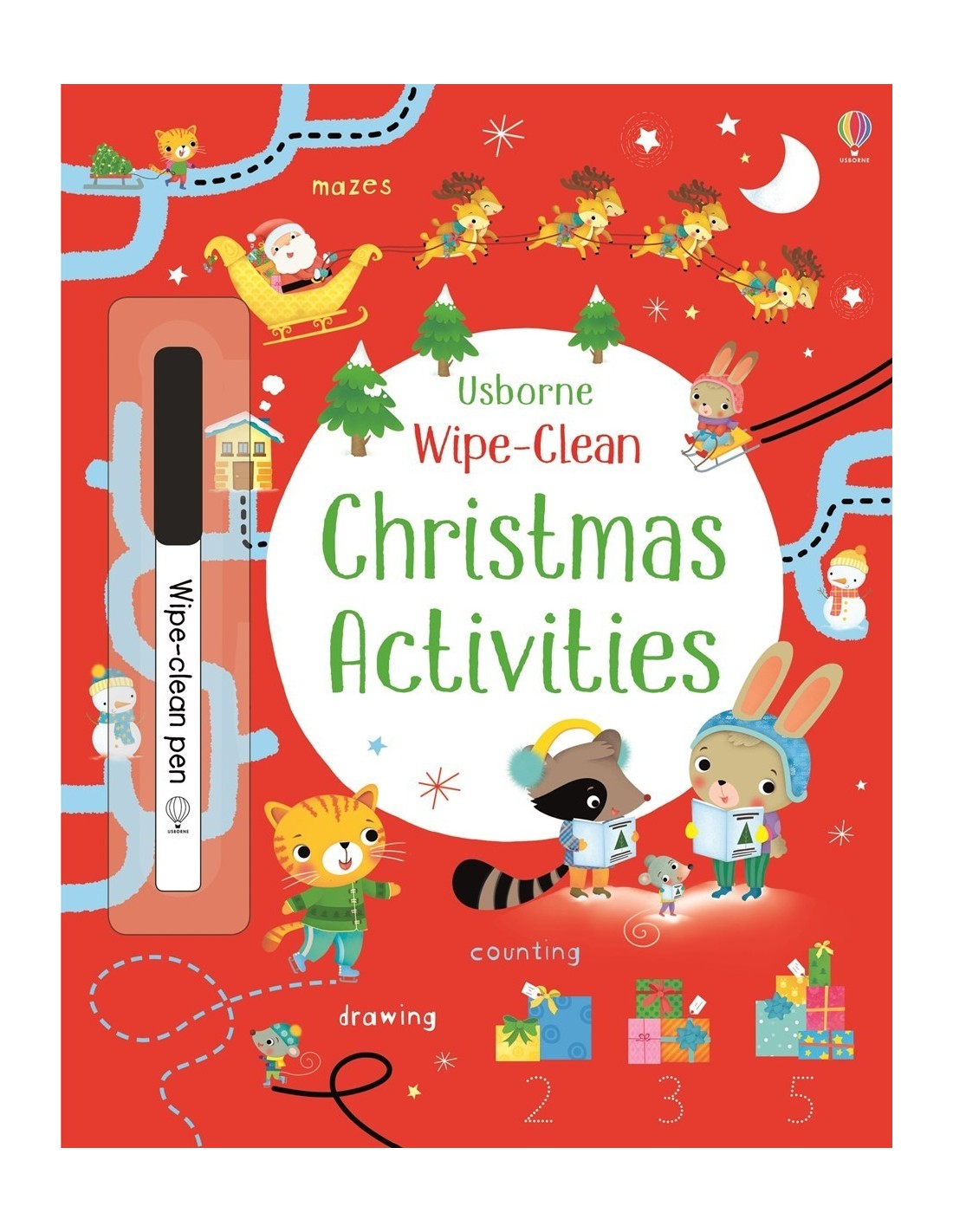 Wipe-clean Christmas activities