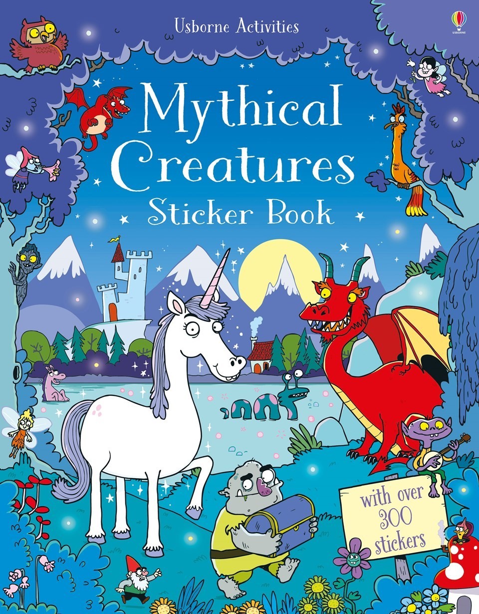Mythical creatures sticker book