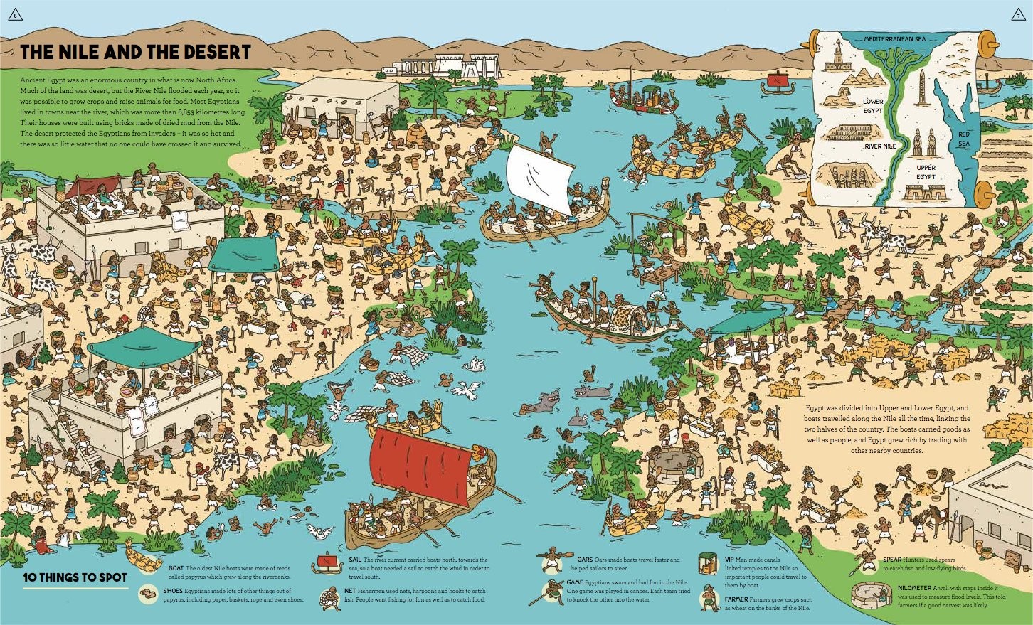 Egypt Magnified : With a 3x Magnifying Glass - 3 | YEO