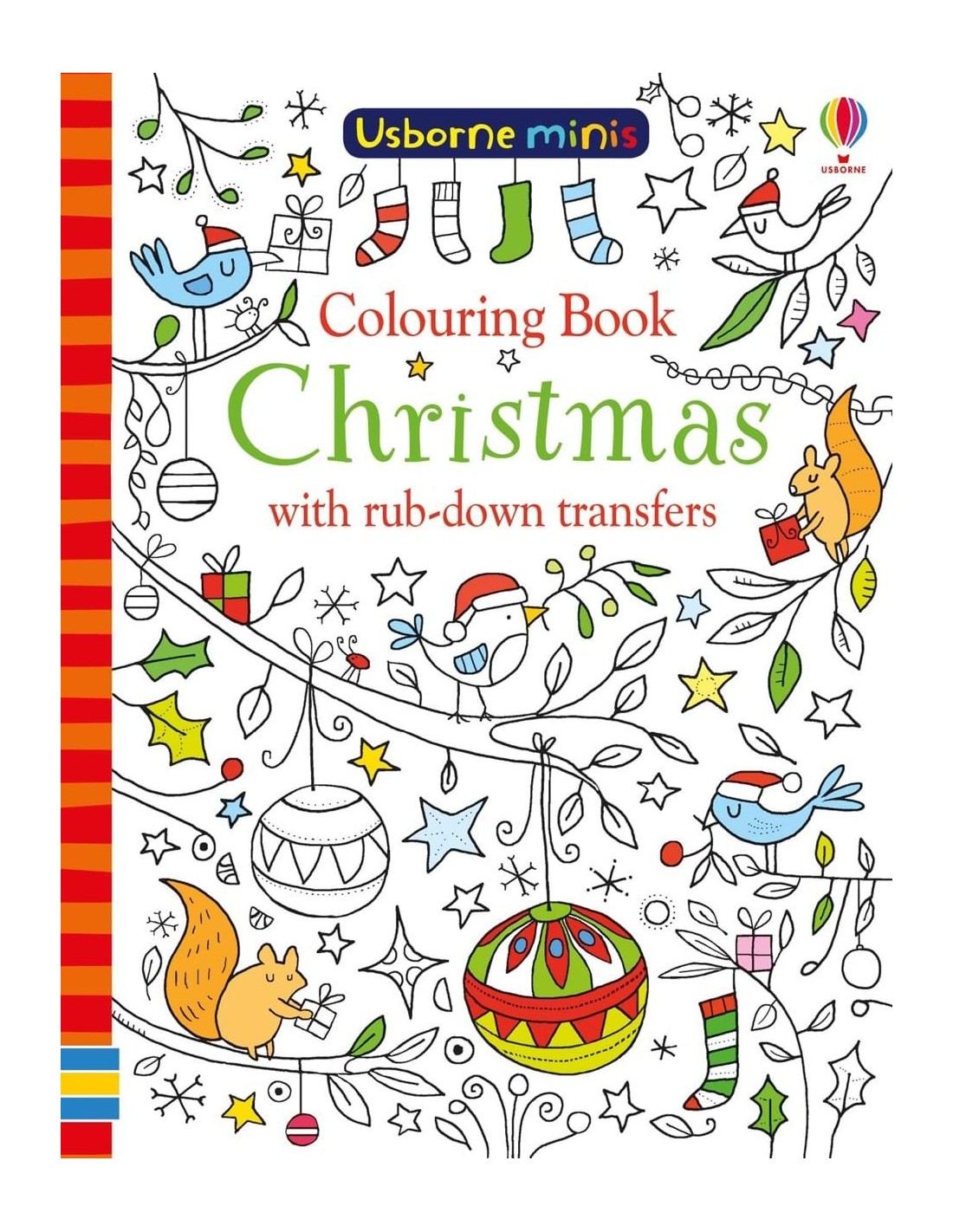 Colouring book Christmas with rub-down transfers