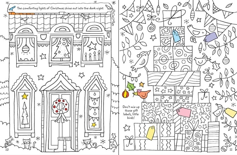 Colouring book Christmas with rub-down transfers - 1 | YEO