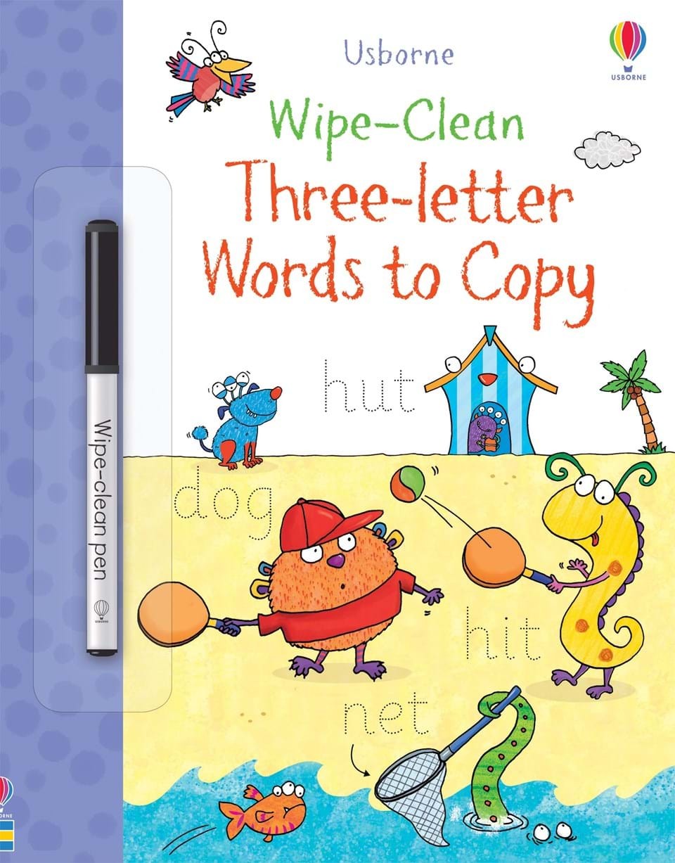 Wipe-Clean Three-Letter Words to Copy