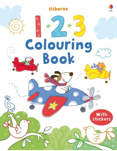 1 2 3 colouring book