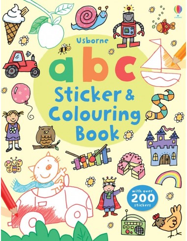 ABC sticker and colouring book