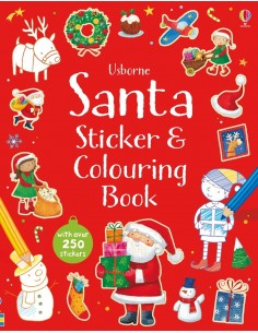 Santa sticker and colouring...