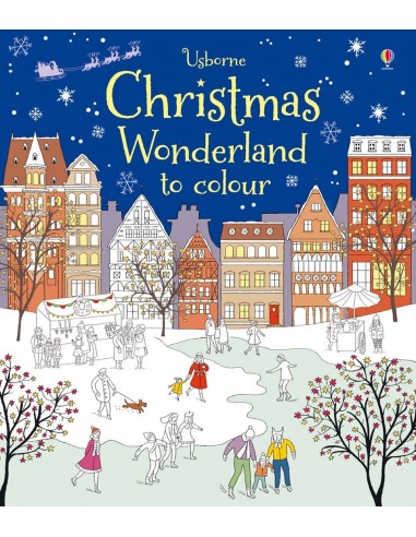 Christmas wonderland to colour