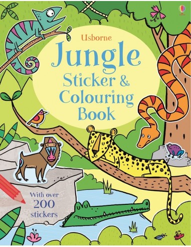 Jungle sticker and colouring book