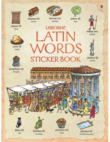 Latin words sticker book